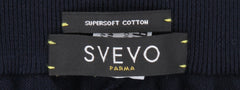 Svevo Parma Dark Blue Solid Cotton Sweatpants - (SV810236) - Parent