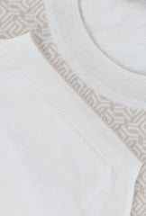 $700 Svevo Parma Beige Cotton Crewneck Sweater - (SV425247) - Parent