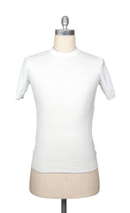 Svevo Parma White Cotton Crewneck Sweater - XL/54 - (SV39231)