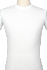 Svevo Parma White Cotton Crewneck Sweater - (SV39231) - Parent
