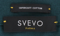 $600 Svevo Parma Dark Green Cotton Crewneck Sweater - (SV4252415) - Parent