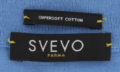 $600 Svevo Parma Light Blue Cotton Crewneck Sweater - (SV4252421) - Parent