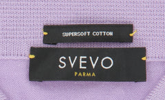 $525 Svevo Parma Lavender Purple Solid Cotton Polo - (SV13236) - Parent