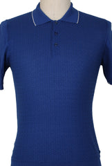 Svevo Parma Blue Fancy Cotton Polo - (SV13235) - Parent