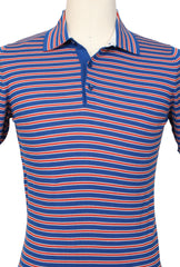 Svevo Parma Blue Striped Cotton Polo - (SV392226) - Parent
