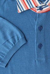 Svevo Parma Blue Solid Cotton Polo - (SV69222) - Parent
