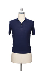 Svevo Parma Dark Blue Solid Cotton Polo - Small/48 - (SV392221)
