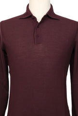 Svevo Parma Burgundy Red Solid Cotton Polo - (SV111233) - Parent