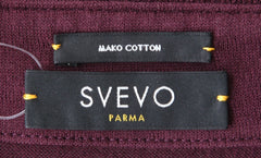Svevo Parma Burgundy Red Solid Cotton Polo - (SV111233) - Parent