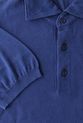 Svevo Parma Blue Solid Cotton Polo - (SV392220) - Parent