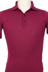 Svevo Parma Burgundy Red Solid Cotton Polo - (SV392218) - Parent