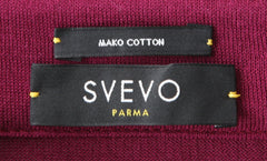Svevo Parma Burgundy Red Solid Cotton Polo - (SV392218) - Parent