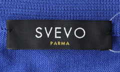 Svevo Parma Blue Cotton 1/4 Button Polo Sweater - (SV316202311) - Parent