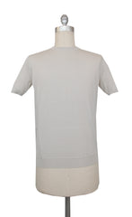 $600 Svevo Parma Beige Cotton Crewneck Sweater - (SV4252413) - Parent