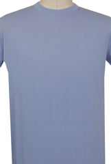 $600 Svevo Parma Light Blue Cotton Crewneck Sweater - (SV425249) - Parent