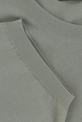 $600 Svevo Parma Light Green Cotton Crewneck Sweater - (SV4252411) - Parent