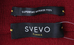 Svevo Parma Red Wool 1/4 Zip Sweater - (SV39236) - Parent
