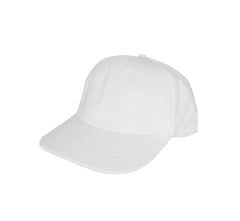 $200 Svevo Parma White Solid Cotton Baseball Cap - (SV78261) - Parent