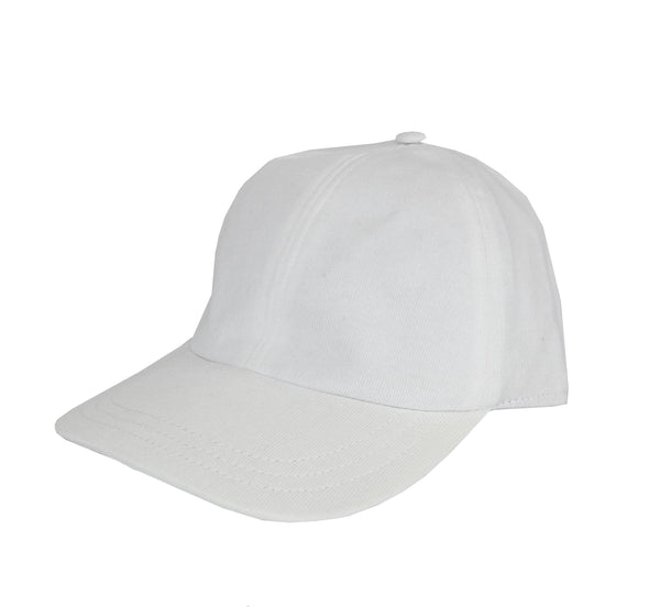 $200 Svevo Parma White Solid Cotton Baseball Cap - (SV78264) - Parent
