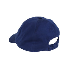 $200 Svevo Parma Blue Solid Cotton Baseball Cap - (SV78267) - Parent