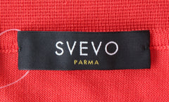 Svevo Parma Orange Cotton 1/4 Button Polo Sweater - (SV316202310) - Parent