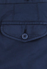 $400 Valentini Sartoria Navy Blue Solid Shorts -  - (VS610251) - Parent