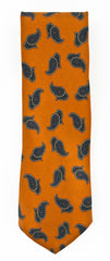 Cesare Attolini Burnt Orange Silk Tie