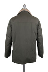 Brunello Cucinelli Olive Green Solid Winter Jacket - (601) - Parent