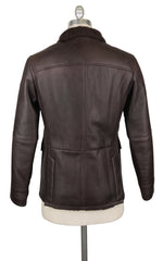 Brunello Cucinelli Dark Brown Sheepskin Leather Jacket - (NB) - Parent