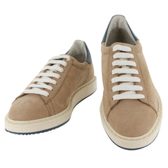 Brunello Cucinelli Beige Leather Sneakers - (519) - Parent