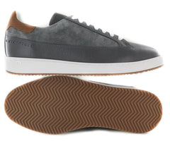 Brunello Cucinelli Gray Leather Sneakers - (511) - Parent