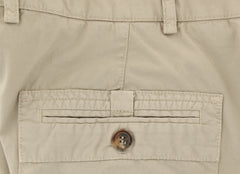 Brunello Cucinelli Beige Solid Pants - Slim - (BC2352M58PC1535) - Parent