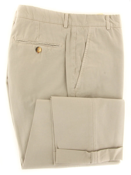 Brunello Cucinelli Beige Solid Pants - Slim - (BC2862M59PC1533) - Parent