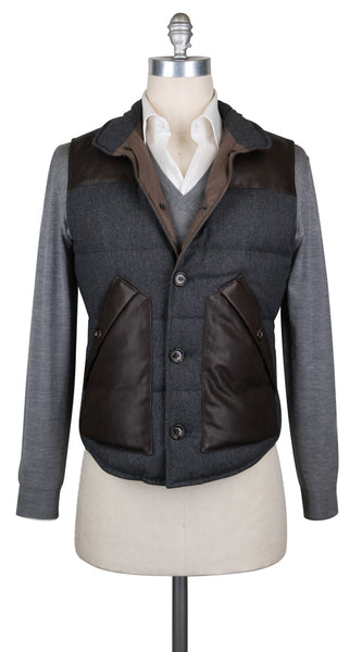 Cucinelli Multi-Colored Wool Blend Fancy Vest - (BC4281231783) - Parent