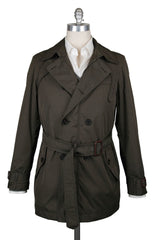 Barba Napoli Olive Green Solid Jacket - 44/54 - (AUC33I5536362)