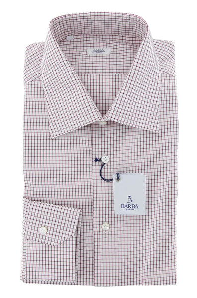 Barba Napoli Burgundy Red Shirt - Slim - 16/41 - (D2U10T0000005)