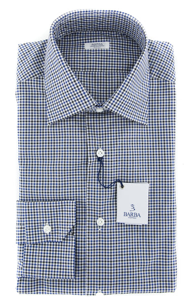 Barba Napoli Black Check Shirt - Slim - (BN20000010U10) - Parent