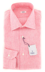 Barba Napoli Pink Striped Shirt - Slim - (D22000185U10T) - Parent