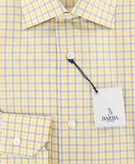 Barba Napoli Yellow Plaid Shirt - Slim - (D220000R8-U10-T) - Parent