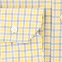 Barba Napoli Yellow Plaid Shirt - Slim - (D220000R8-U10-T) - Parent