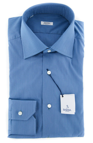Barba Napoli Blue Shirt - Slim