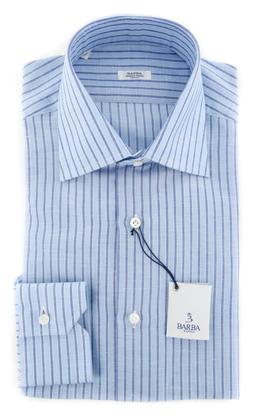 Barba Napoli Light Blue Shirt - Slim - (D22421407UU10T) - Parent