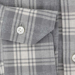 Barba Napoli Gray Plaid Cotton Shirt - Slim - (811) - Parent