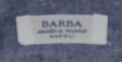 Barba Napoli Blue Solid Cotton Shirt - Slim - (855) - Parent
