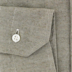 Barba Napoli Gray Solid Cotton Shirt - Slim - (815) - Parent