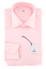 Barba Napoli Pink Solid Shirt - Slim - 14.5/37 - (428219U10T)