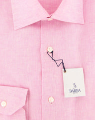 Barba Napoli Pink Melange Shirt - Slim - (D2U16U10T) - Parent
