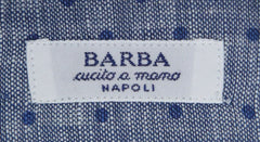 Barba Napoli Blue Polka Dot Shirt - Slim - (BND2U218U10) - Parent