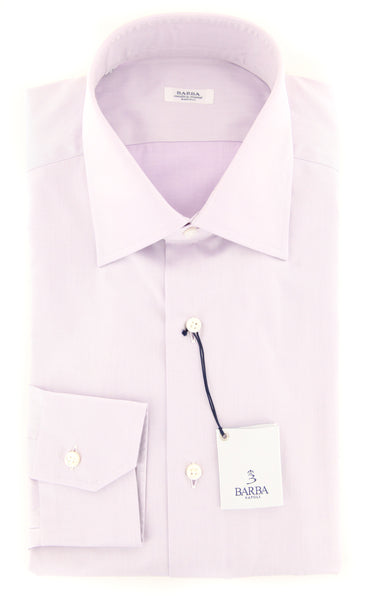 Barba Napoli Lavender Purple Solid Shirt - Slim - (BNU01855U10T) - Parent