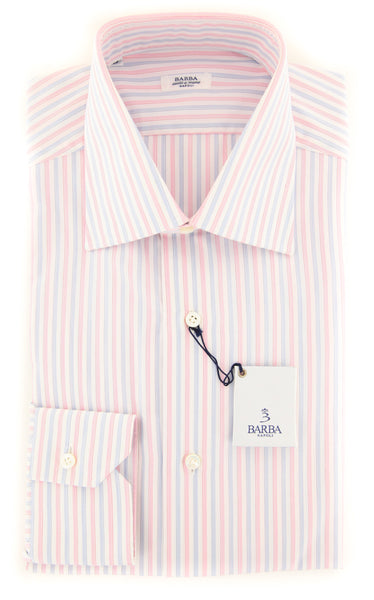 Barba Napoli Pink Striped Shirt - Slim - (D2U2888U10T) - Parent